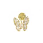 YRIIOMO Ohrhänger-Set Schmetterlings-Mückenschutz-Scheiben-Ohrclip-Damen-Mini-Ohrringe ohne, Löcher