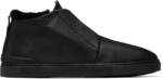 ZEGNA Black Triple Stitch Sneaker