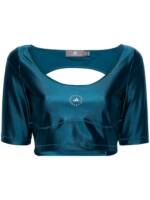 adidas by Stella McCartney Rückenfreies Cropped-Top - Blau