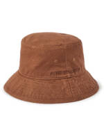 Acne Studios - Brimmo Logo-Embroidered Cotton-Twill Bucket Hat - Men - Brown - S/M