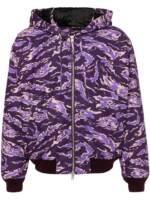 Acne Studios Kapuzenjacke mit Camouflage-Print - Violett