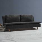 Ausklappbares Sofa schwarz in modernem Design Made in Germany