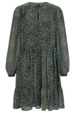 BOSS ORANGE Midikleid Langarm Kleid mit alloverprint - Regular Fit