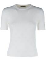 Balenciaga BB T-Shirt in Pointelle-Strick - Weiß