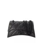 Balenciaga Shopper - Crush Chain S Hobo Bag - Black - Leather - Gr. unisize - in Schwarz - für Damen