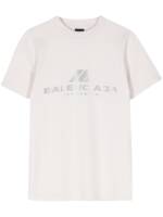 Balenciaga T-Shirt mit holografischem Logo - Grau