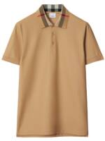 Burberry Poloshirt mit Vintage Check-Detail - Nude