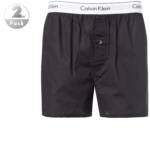 Calvin Klein Underwear Herren Boxershorts schwarz Baumwolle unifarben