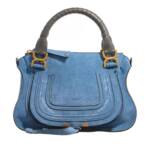 Chloé Satchel Bag - Marcie Zip Up Top Handle Bag - Gr. unisize - in Blau - für Damen