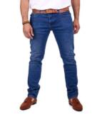 Denim Distriqt Regular-fit-Jeans Herren Basic Regular Fit Jeans mit Stretch Blau 3000 W30/L34