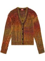 Diesel Gerippter Oakland Cardigan - Orange