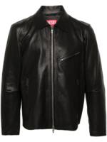 Diesel L-Korn Lederjacke - Schwarz