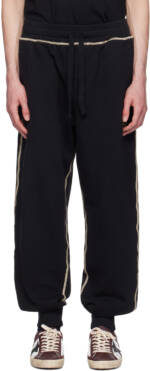 Dolce&Gabbana Black Heraldic DG Logo Sweatpants