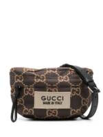 Gucci Große Gürteltasche aus GG Jacquard - Braun