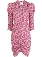 ISABEL MARANT Kleid mit grafischem Print - Rosa