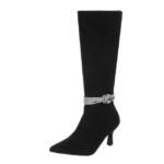 Ital-Design Damen Elegant High-Heel-Stiefel (87108673) Pfennig-/Stilettoabsatz High-Heel Stiefel in Schwarz
