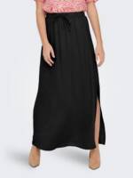 JACQUELINE de YONG Sommerrock Langer Rock Maxi Hohe Taille 7590 in Schwarz