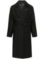 Lardini Trenchcoat mit Gürtel - Schwarz