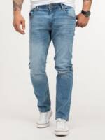 Lorenzo Loren Regular-fit-Jeans Herren Jeans Stretch Blau LL-4001