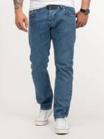 Lorenzo Loren Regular-fit-Jeans Herren Jeans Stretch Blau LL-4003