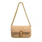 Marc Jacobs Crossbody Bags - The Quilted Leather J Marc Mini Shoulder Bag - Gr. unisize - in Beige - für Damen