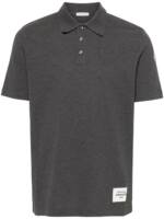 Moncler Poloshirt aus Pikee - Grau