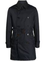 Moorer Trenchcoat mit Gürtel - Blau