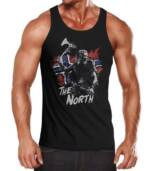 Neverless Tanktop Herren Tank-Top The North Wikinger Berserker Norwegen Valhalla Odin Ragnar Muskelshirt Muscle Shirt Neverless® mit Print