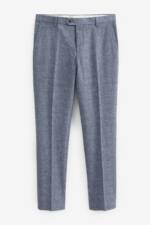 Next Anzughose Karierter Slim Fit Anzug aus Leinengemisch: Hose (1-tlg)