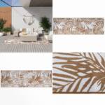 Outdoor-Teppich Braun und Weiß 80x250 cm Beidseitig Nutzbar - Outdoor-Teppich - Outdoor-Teppiche - Home & Living