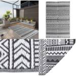 Outdoor-Teppich Schwarz 120x180 cm PP - Outdoor-Teppich - Outdoor-Teppiche - Home & Living