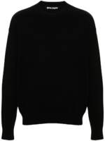 Palm Angels Pullover mit Monogramm-Print - Schwarz