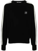 Palm Angels Pullover mit Monogramm-Stickerei - Schwarz