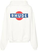 RHUDE Vintage Racer Hoodie - Weiß