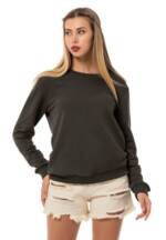 RedBridge Sweatshirt Red Bridge Damen Sweatshirt Rundhals Pullover Khaki L Premium Qualität