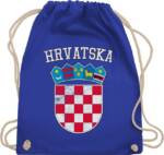 Shirtracer Turnbeutel Kroatien Wappen Hrvatska Krotatisch, 2024 Fussball EM Fanartikel