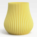Speaking Vase 3D Drop, Ø 19,5 cm, Höhe 20 cm, lemon yellow