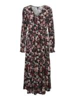 Vero Moda Maxikleid Lana (1-tlg) Wickel-Design, Drapiert/gerafft, Volant