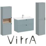 VitrA Root Badmöbel Sets Waschtisch mit Unterschrank 100 x 67 x 46 cm und Zusatzschränke, türkis