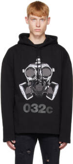 032c Black Mask Hoodie