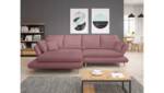 99rooms Harper Ecksofa Velours Jasmine Lila Links mit Schlaffunktion