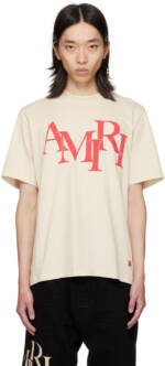 AMIRI Beige Amiri Staggered T-Shirt