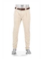 Alberto Herren Bundfaltenhose beige Cord