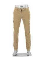 Alberto Herren Cargohose beige Cord Slim Fit