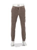 Alberto Herren Cargohose braun Cord Slim Fit