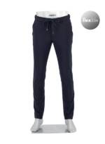 Alberto Herren Chino schwarz Mikrofaser Slim Fit