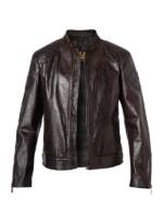 BELSTAFF Herren Lederjacke braun Rindleder