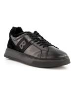 BOGNER Herren Sneaker schwarz Glattleder