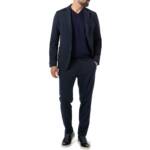 BOSS Black Herren Anzug blau Slim Fit