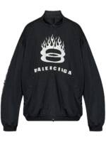 Balenciaga Jacke mit Logo-Print - Schwarz